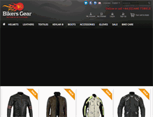 Tablet Screenshot of bikersgearuk.com